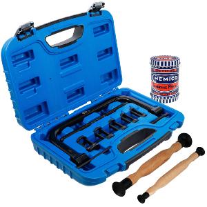 LOT, LEVE SOUPAPES UNIVERSEL BGS 12 PIECES + PATE A RODER + 2 RODOIRS