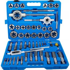 COFFRET JEU DE TARAUDS ET FILIERES DE M6 à M30 - 51 PIECES