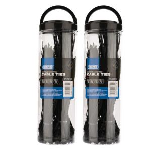 COLLIERS DE SERRAGE EN NYLON NOIRS ASSORTIS - 1300 COLLIERS