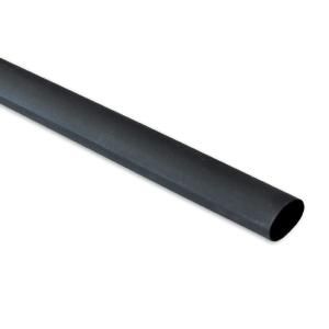 GAINE THERMORETRACTABLE 12.7 mm NOIR RETREINT 2:1 LONGUEUR 1.20 M