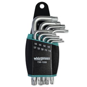 JEU DE 9 CLES MALES ALLEN BTR TORX COURTES - T10 à T50