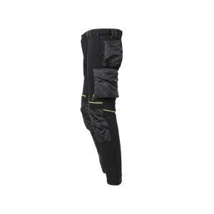 PANTALON DE TRAVAIL LOURD TISSU U-4 STRETCH ATOM BLACK CARBON U-POWER