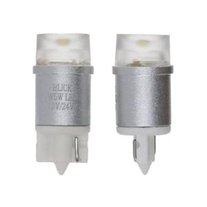 2 AMPOULES LED WEDGE W5W, 12/24 VOLTS 0.5 WATTS CULOT W2.1X9.5D