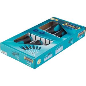 JEU 6 TOURNEVIS PLATS ET CRUCIFORMES, MANCHE ANTIDERAPANT ERGONOMIQUE