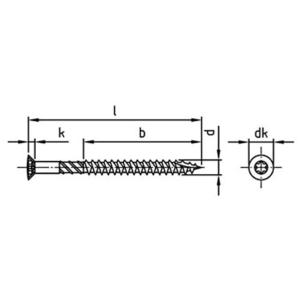 VIS DE TERRASSE LISEKO T-DRILL POINTE CUT TFB INOX MARIN A4 AISI 316