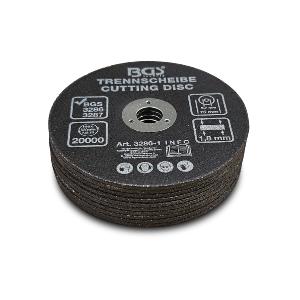 LOT 10 DISQUES BGS TECHNIC 75 mm pour MEULEUSE DISQUEUSE PNEUMATIQUE