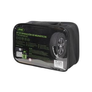 KIT REPARATON CREVAISON PNEUS, COMPRESSEUR + LIQUIDE ANTI-CREVAISON