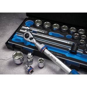 COFFRET DOUILLES 1/2" 6 PANS METRIQUE AVEC ACCESSOIRES PRO - 24 PCS