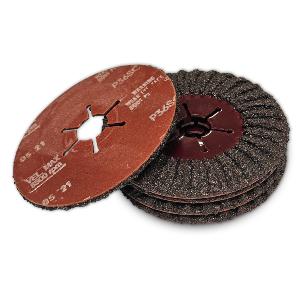 LOT DE 5 DISQUES ABRASIFS SEMI RIGIDE, FLEXIBLE GRAIN DE 36, Ø 115 mm