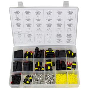 COFFRET DE 424 CONNECTEURS ELECTRIQUES ETANCHES ASSORTIS