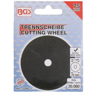 LOT 10 DISQUES BGS TECHNIC 75 mm pour MEULEUSE DISQUEUSE PNEUMATIQUE