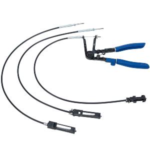 PINCE A COLLIERS DE DURITES STANDARDS ET CLIC-R AVEC 3 CABLES BOWDEN