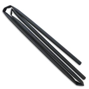 GAINE THERMORETRACTABLE 12.7 mm NOIR RETREINT 2:1 LONGUEUR 1.20 M