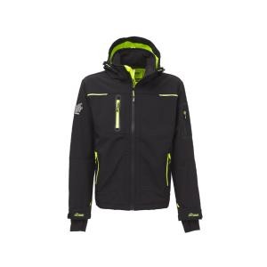 VESTE DE TRAVAIL SPACE SOFTSHELL IMPERMEABLE BLACK CARBON U-POWER