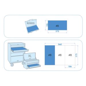 COFFRET DOUILLES 1/2" 6 PANS METRIQUE AVEC ACCESSOIRES PRO - 24 PCS