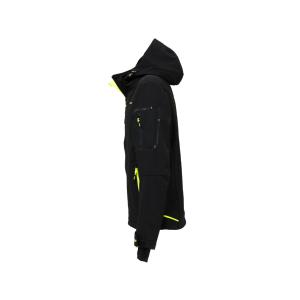VESTE DE TRAVAIL SPACE SOFTSHELL IMPERMEABLE BLACK CARBON U-POWER