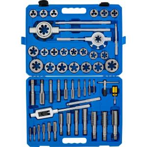 COFFRET JEU DE TARAUDS ET FILIERES DE M6 à M30 - 51 PIECES