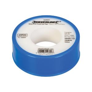 ROULEAUX (SACHET DE 10)  DE RUBAN TEFLON PTFE 12 mm X 12 M