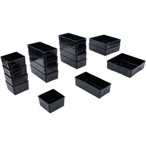 COMPARTIMENTS DE RANGEMENT, BOITES POUR TIROIRS DE SERVANTE - 17 PCS