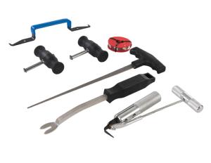 OUTILS DEPOSE PARE BRISE, DECOUPE JOINT 7 PIECES