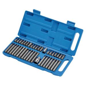 EMBOUTS TORX 6 PANS SPLINE XZN - COFFRET 40 EMBOUTS CHROME VANADIUM