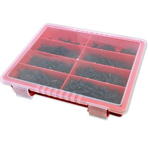 ASSORTIMENT DE VIS A TOLE AUTOPERCEUSES NOIRES TORX ET CRUCIFORMES