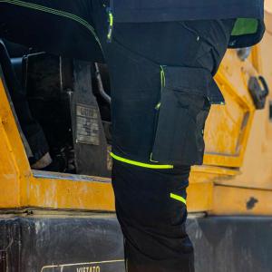 PANTALON DE TRAVAIL LEGER TISSU U4 STRETCH WORLD BLACK CARBON U-POWER