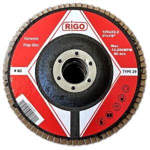 LOT 10 DISQUES PLATS A LAMELLES CERAMIQUE 125 MM GRAIN 60