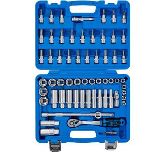COFFRET DOUILLES 6 PANS METRIQUES et EMBOUTS BGS CARRE 3/8" - 61 PCS