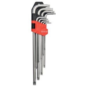 CLES TORX EXTRA LONGUES EXPERT T10 à T50 - JEU DE 9 CLES