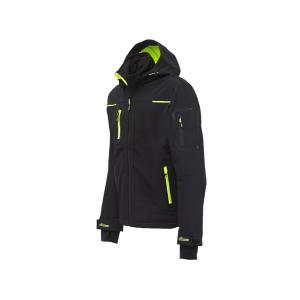 VESTE DE TRAVAIL SPACE SOFTSHELL IMPERMEABLE BLACK CARBON U-POWER