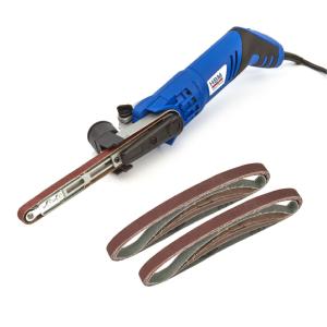 PONCEUSE, LIME ELECTRIQUE  BANDE ETROITE + 10 BANDES ABRASIVES